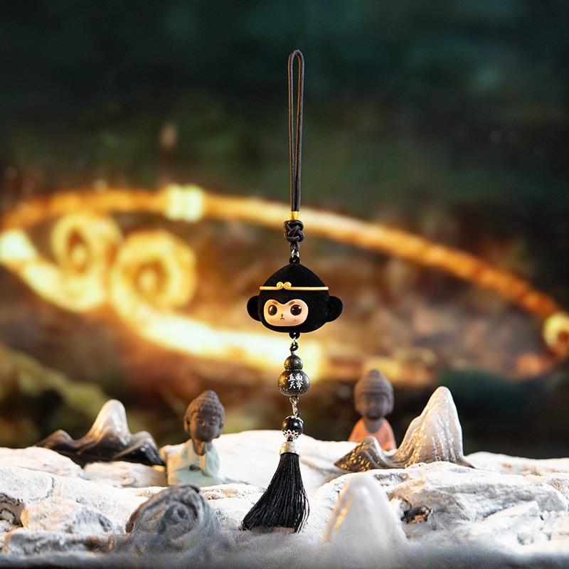 

Эмоционально Устойчивый Маленький Божественный Гуаньинь Бодхисаттва Подвеска для Автомобиля Украшение Подарок Орнамент Кукла Лотос A Black Gourd Great Sage