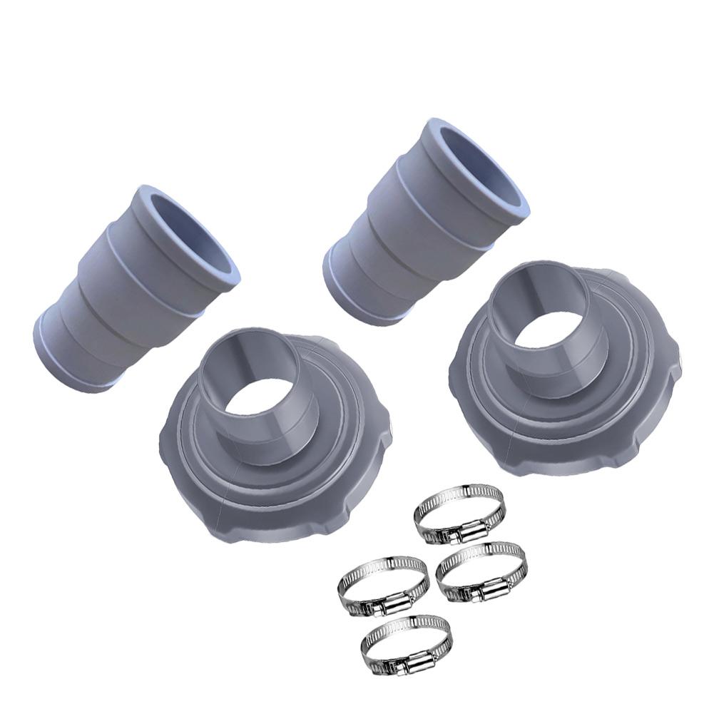 Connection Tubes With Clamps Adapter Kit For Intex Pool Vacuum Hose Adapter Pool Cleaning Tools Replacement Accessories