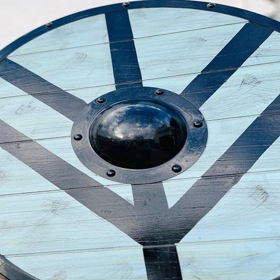 Деревянный щит викинга - Готовый к бою щит Деревянный щит - Рагнар Щит викинга Косплей — фото 2