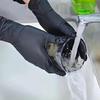 High-Elastic Black Nitrile Gloves - Disposable, Protective, Latex-Free