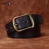 High-end Men's Genuine Leather Belt Men's First-layer Cowhide Versatile Copper Buckle Youth Casual Jeans Belt