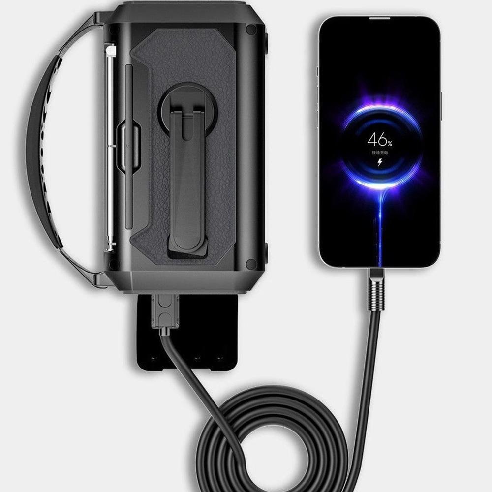 12000mAh Portable Emergency Radio AM/FM/NOAA Weather Radio Solar Hand Crank Radio Flashlight SOS Alarm Power Bank Reading Lamp