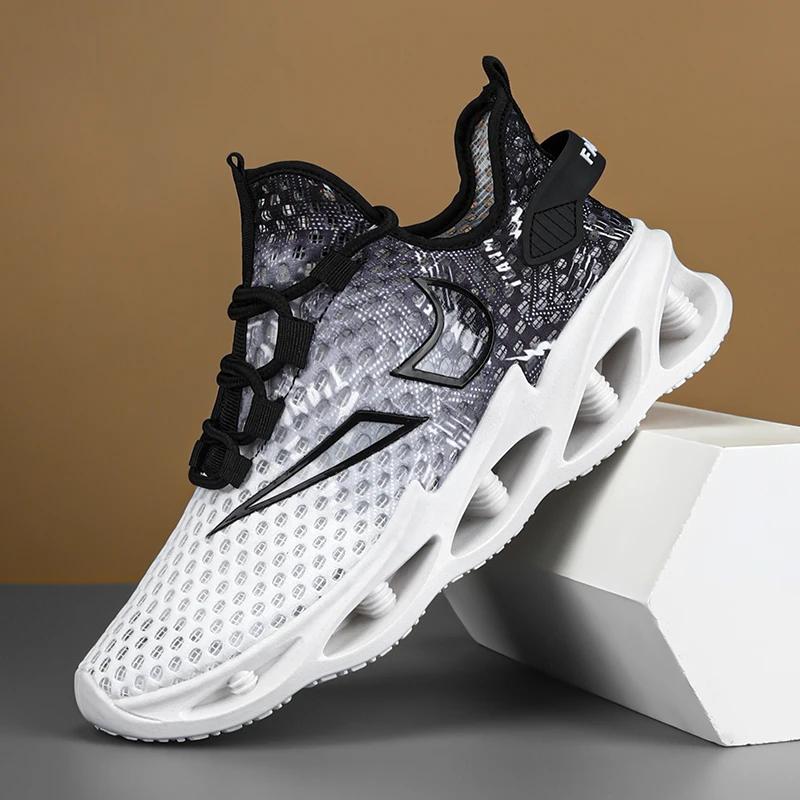 Herren Laufschuhe Mode Herren Freizeitschuhe Mesh Atmungsaktive Sneakers Leichte Bequeme Tenis Sporttrainingsschuhe