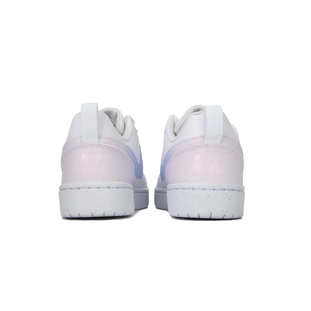 Nike Court Borough Heartbeat Blue Pink Abrasion Resistant Slip Resistant Low top Skateboard Shoes Women's Pink Blue DV5456-106(Team1889-)