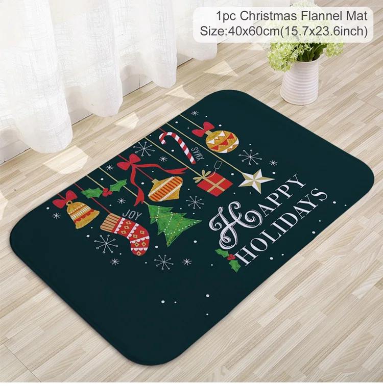 Christmas Door Mat Santa Claus Outdoor Carpet Merry Christmas Decorations for Home  Navidad Xmas Ornament New Year 2025