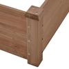 92.5 x 47.5 x 10in Wooden Raised Garden Bed 8x4ft Planting Box for Backyard Outdoor Horticulture Use Brown