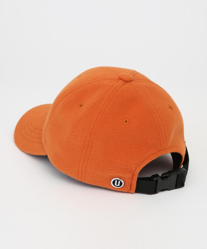 Eondeokeonteulol Winter Fleece Ball Cap U Logo / Polar Fleece / Sunny Orange