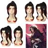 Anime-inspired Black Dead Mule Cosplay Wig Medium Length High-temperature Fiber