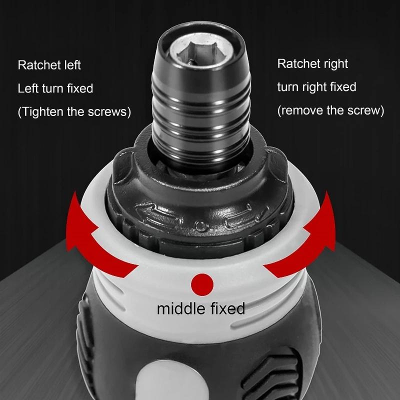 26-in-1 Ratsche Schraubendreher Set Kurze Radieschenkopf Form Hohe Härte Arbeitssparend Multifunktional Doppeltzweck