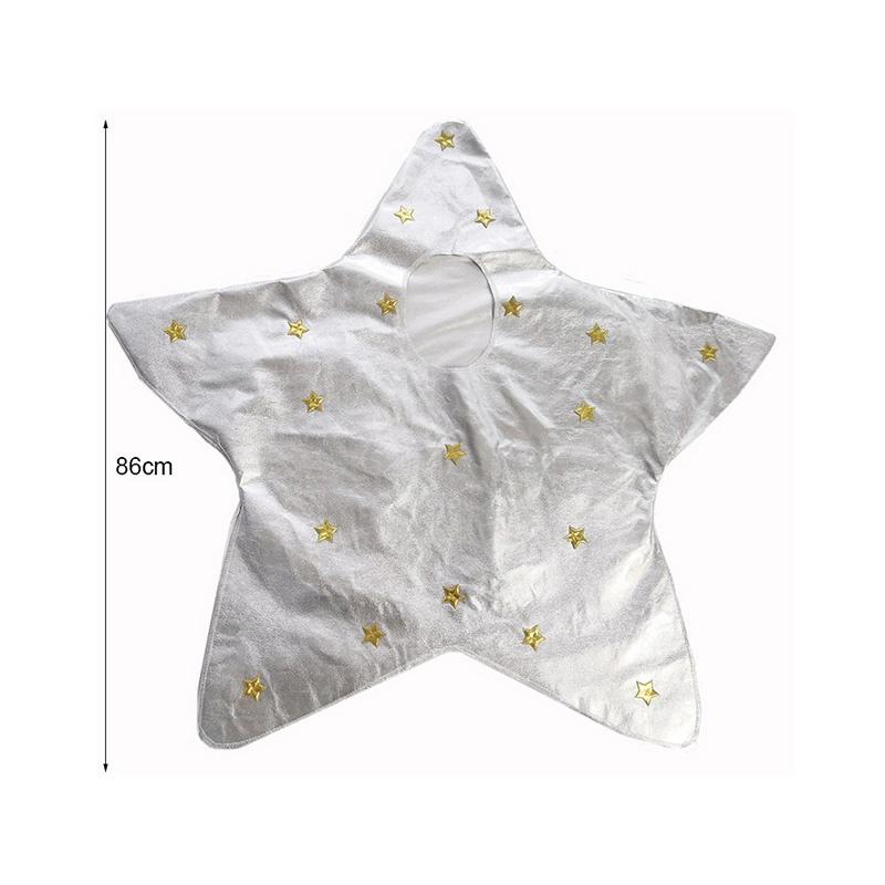 Silver Star Kids Costume Boys Girls Christmas Nativity Fancy Dress Decoration