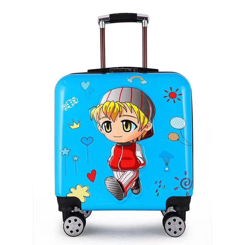 Children's Cartoon Trolley Suitcase with Universal Wheels - Ideal for Boys and Girls