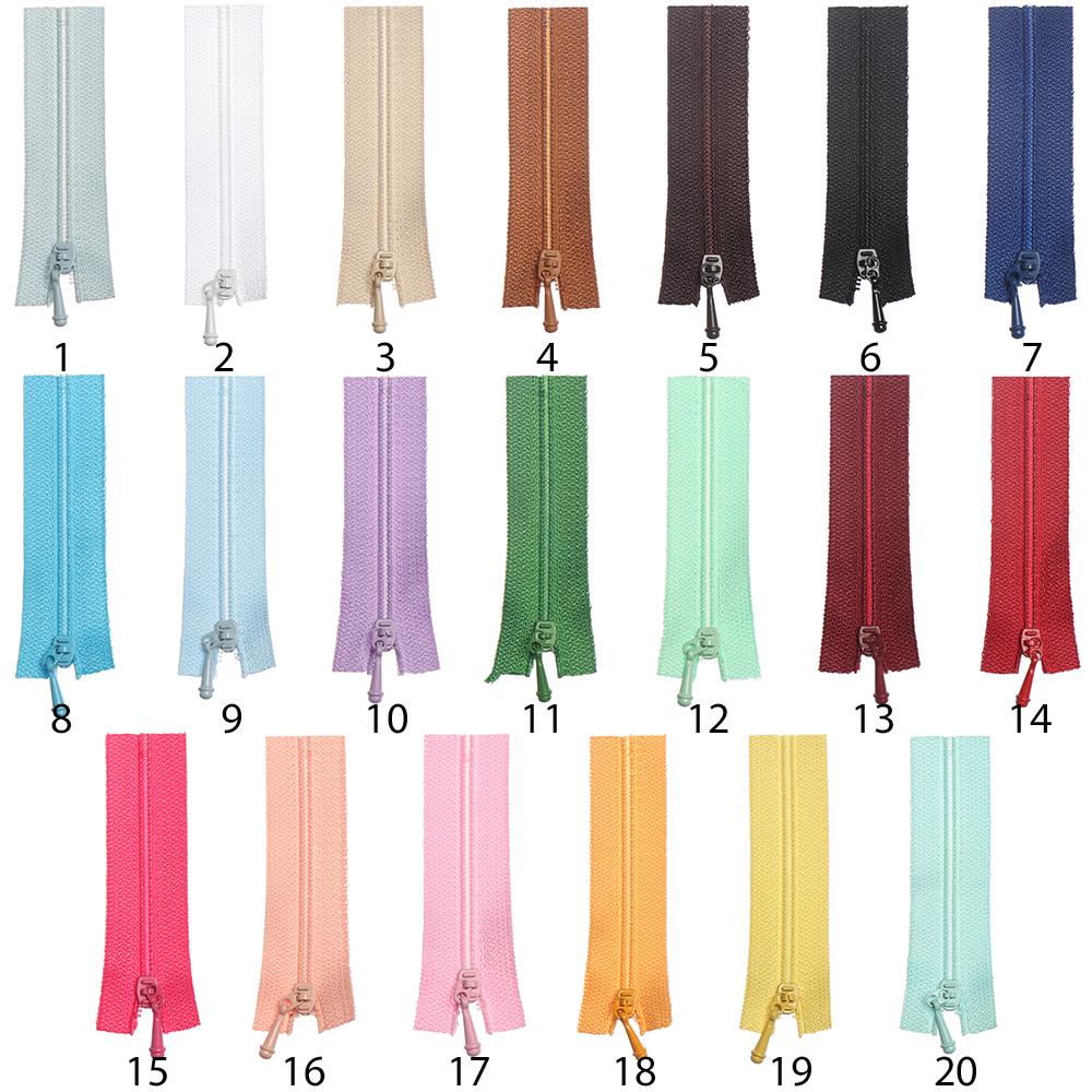 5pcs/set 5*1.7cm Mini Zipper Doll Clothing Zipper DIY Handmade Sewing Scrapbooking Garment Applique DIY Doll Clothes Accessory