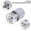  | 775 DC Motor DC21V Replacement for Lithium Lawn Mower and Brush Cutter, 10-Tooth Pinion Gear Electric Trimmer Motor