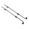 2 Sets Gate Ground Latch 36 Inch Alloy Steel Heavy Duty Multifunctional Cane Bolt Gate Drop Rod for Fence