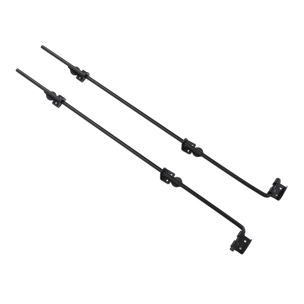 2 Sets Gate Ground Latch 36 Inch Alloy Steel Heavy Duty Multifunctional Cane Bolt Gate Drop Rod for Fence