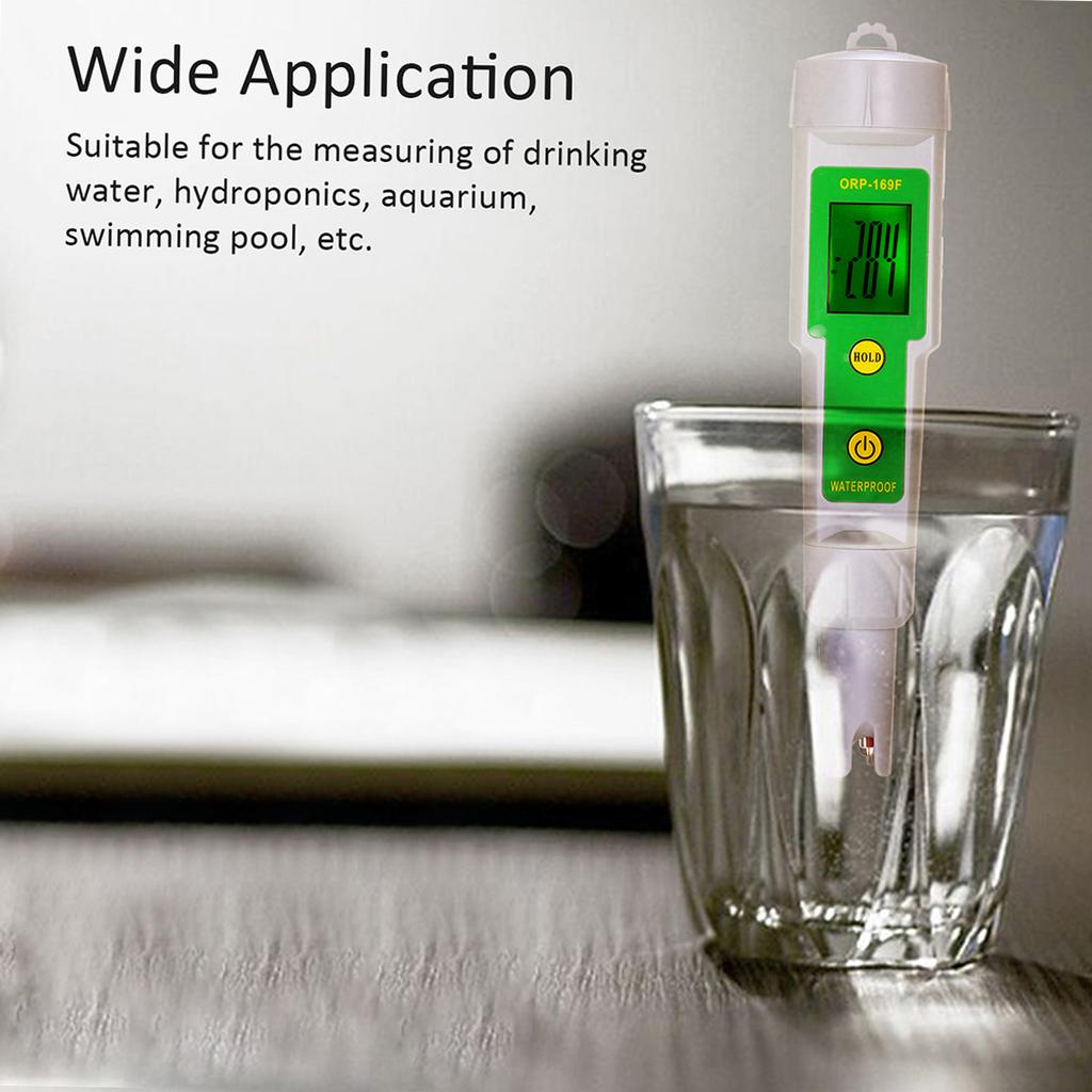 ORP Tester IP55 Waterproof Backlight Display Water Quality Tester for Drinking Water Hydroponics Aquarium Swimming pool