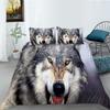 Shopify Bedding Two Or Three-Piece Set Polyester Wolf Series Digital Printing