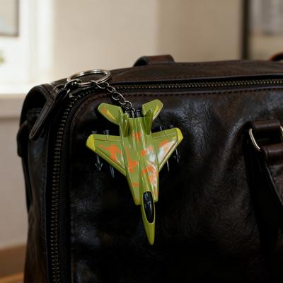Combat Aircraft Keychain Pendant Small Portable Design Cartoon Shape Airplane Shape Key Charm Keys Stress Relief Toy