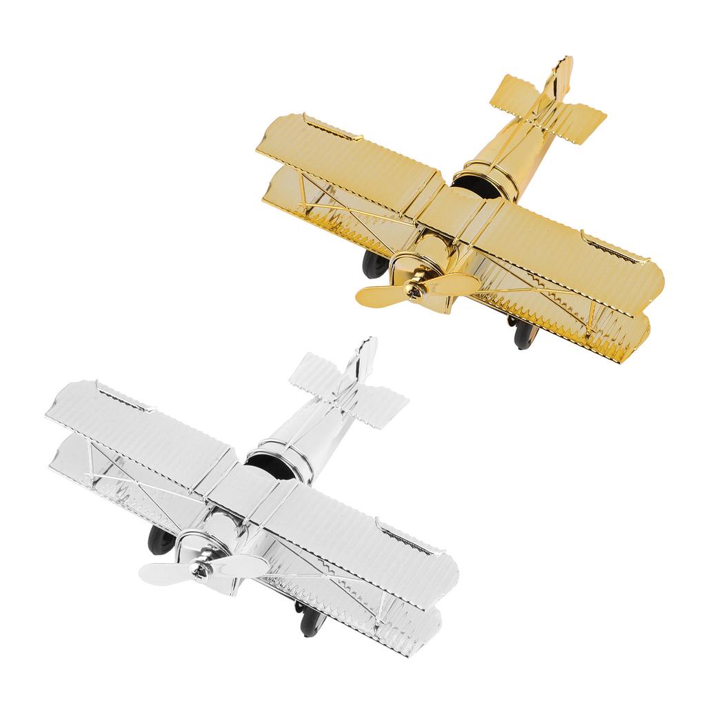 Metal Airplane Decoration Middle Size Iron Airplane Desktop Decoration for Home and Office