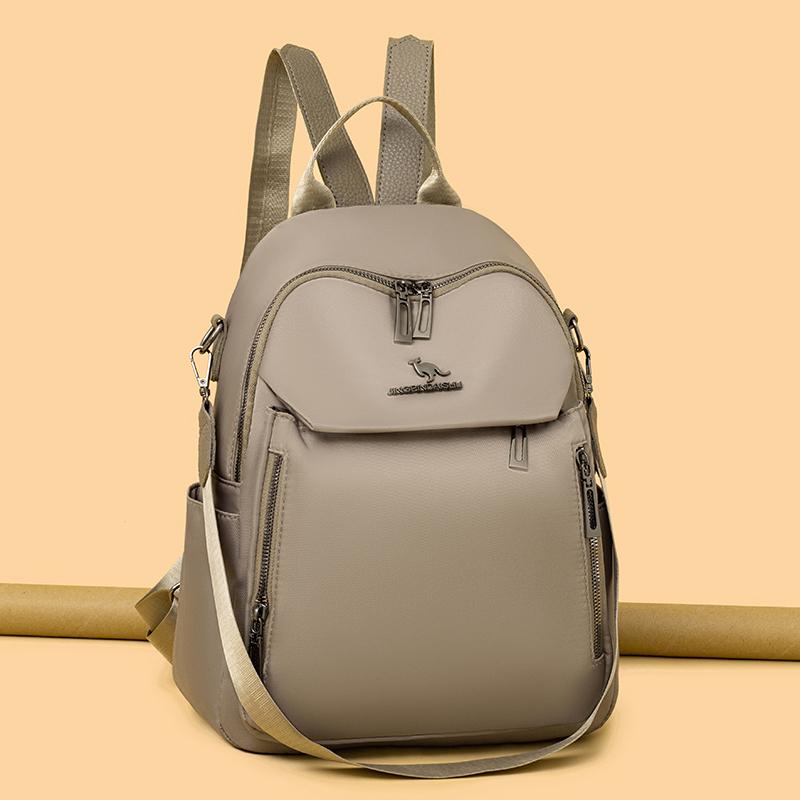 Nylon Backpack Women's Commuter Dual-Purpose Shoulder Bag Large Capacity Travel Backpack