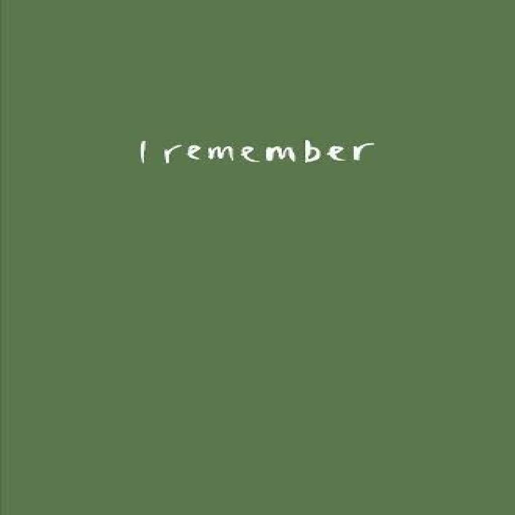 I Remember by Alec Finlay Paperback Book 9781910416242