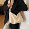 Solid Color Commuter Large Capacity Shoulder Bag Women's Crossbody Bag Underarm Bag