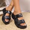 Casual Camouflage Strap Sport Sandals Women 2025 Summer Sexy Thick Bottom Soft Cloud Slippers Non Slip Outdoor Hiking Sandals