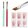 Large Arc Outline French Manicure Brushes Half-Moon Shape French Painting Pens  Nail Art