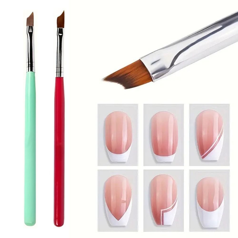 Large Arc Outline French Manicure Brushes Half-Moon Shape French Painting Pens Nail Art
