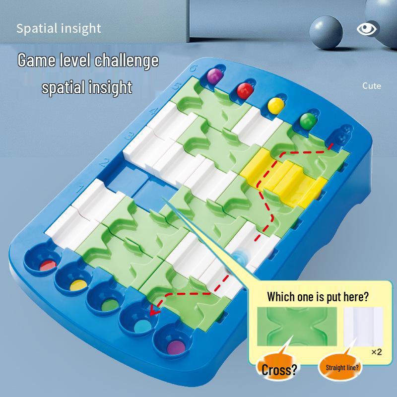 Dropshipping Wczesna Edukacja Wyzwanie Labirynt Rodzic-Dziecko: Dziecięca gra stołowa typu puzzle z odnajdywaniem drogi dla przedszkola.