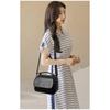 Women Multi Compartment Soft Faux Leather Handbag with Detachable Crossbody Strap for Daily Commute