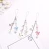 Bear Bowknot Heart Pendant Phone Charm Hangings Rope Cute Phone Chain Strap Bag Decoration Lanyard Keychain Accessory