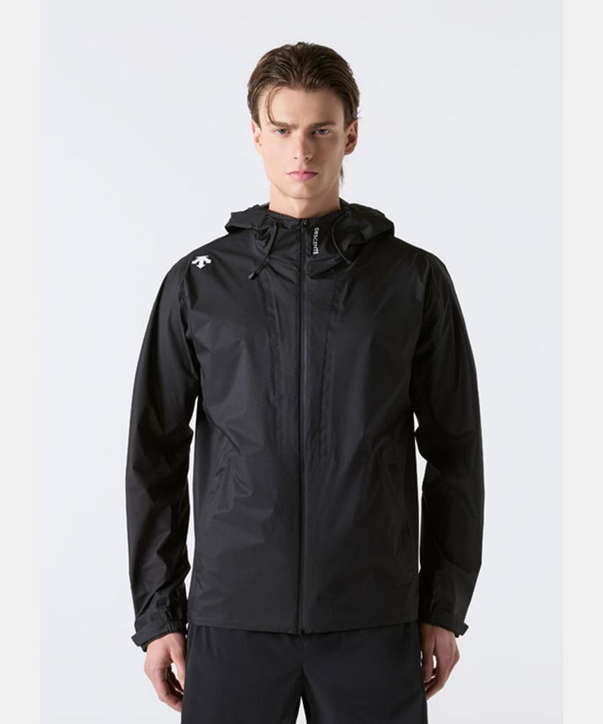 Descente Running 2.5-Layer Zip-Up Jacket Black Sr221Rwb43