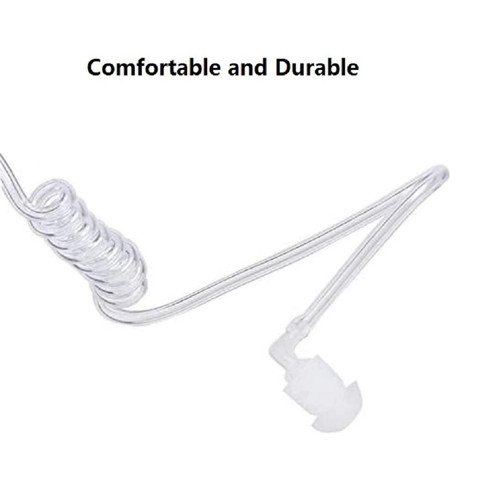 5xAcoutsic Tubes+Extra Mushroom Earbuds For Walkie Talkie Radio Earpiece Headset