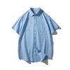 Old Money Style Linen Shirt Men's Short-Sleeved Summer Thin Loose Jacket Foreign Trade Men's Casual Cotton and Linen White Shirt