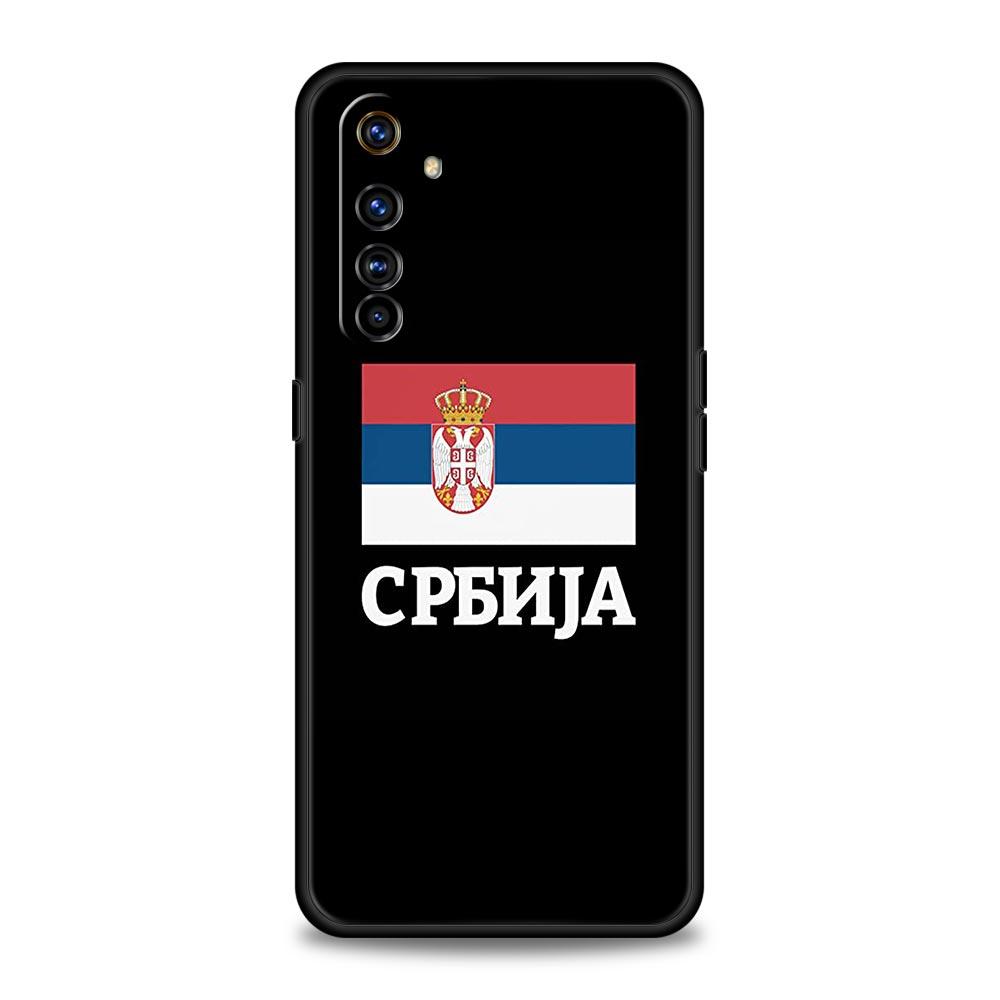 Serbia Flag For Realme 11 10 9 8 5G 7 6 GT2 Pro Plus C21 C11 C25 C35 Soft Silicone Cover For Realme GT Neo 2 3 3T Phone Case