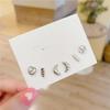 3Pair Mini Twisted Croissant Stud Earring Simulated Bread Earrings For Women Minimalist Food Fine Jewelry Bead Accessories