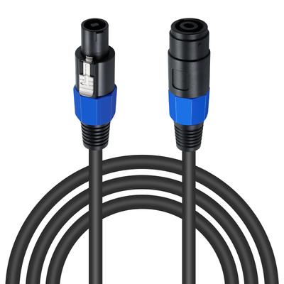 Poyiccot Speakon Extension Speaker Cable 18AWG Male To Speakon Extension DJ PA Stage Audio Jack Loudspeaker Amplifier Wiring Cord with Twist Cable,