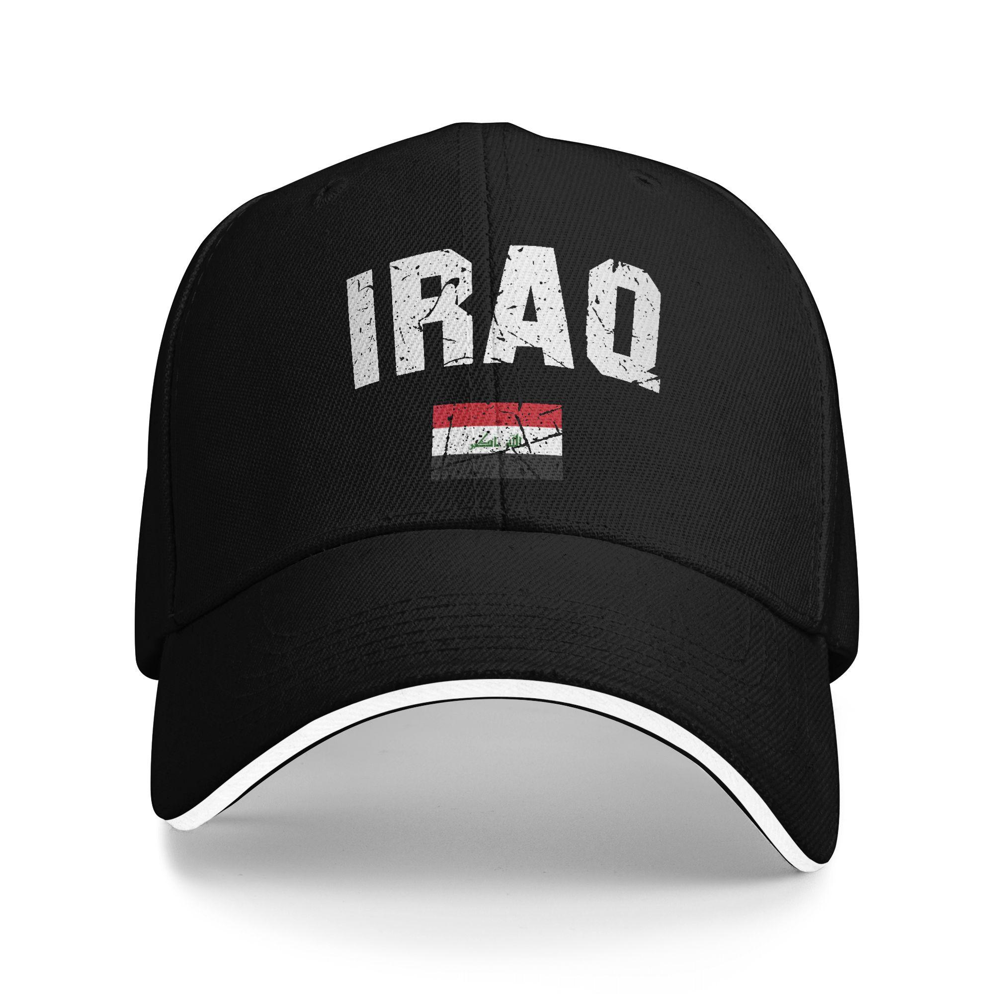 Fashion Iraq Flag Baseball Cap Unisex Headwear Daily Golf Gift Sun Caps One Size