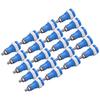 20Pcs Banana Socket 4mm Good Transmission Extensive Use Excellent Manufacture Electrical Connection AccessoriesBlue