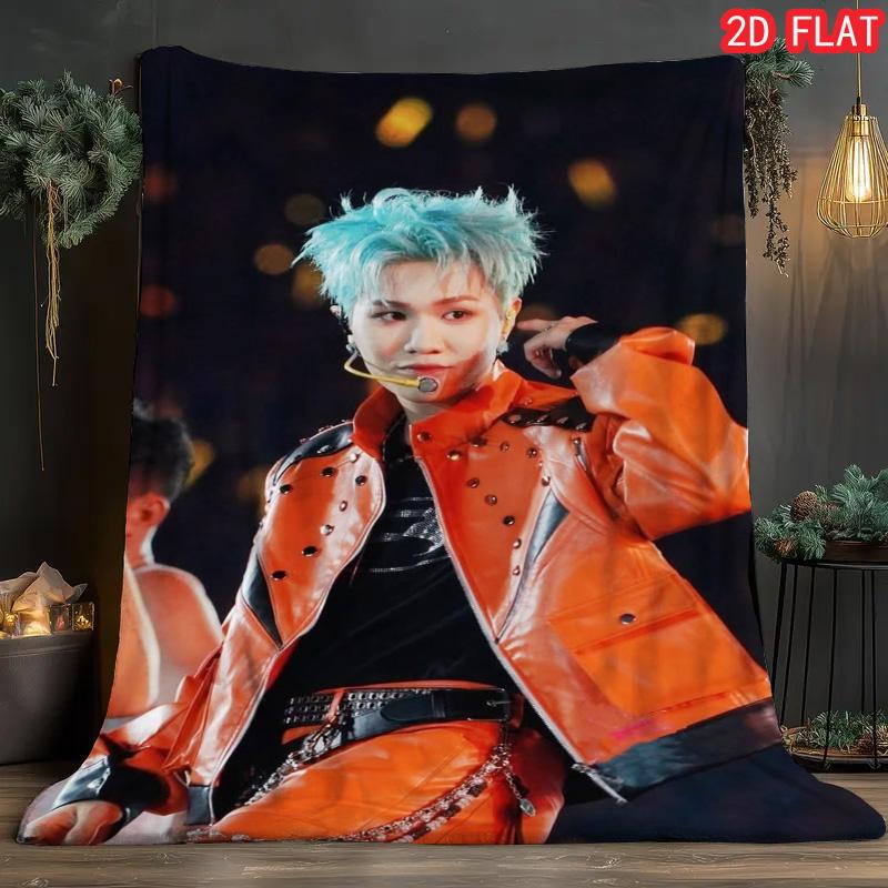 

Kpop Idol Stage 2D Print Flannel Blanket, Cool Concert Style Throw, Cozy Fan Gift for Sofa & Bed 80cm x 120cm