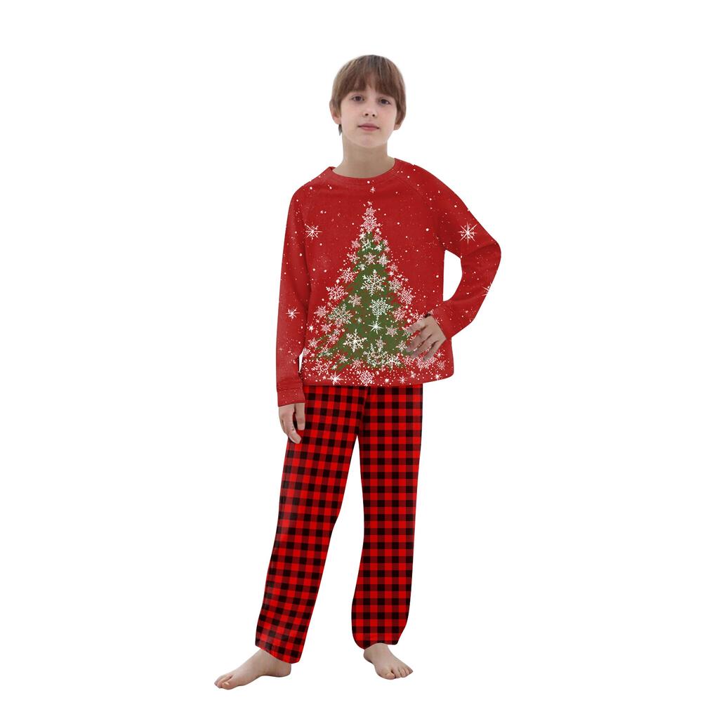 Passende Familiensets mit Weihnachtsmotiven, Langarmshirts und Hosen