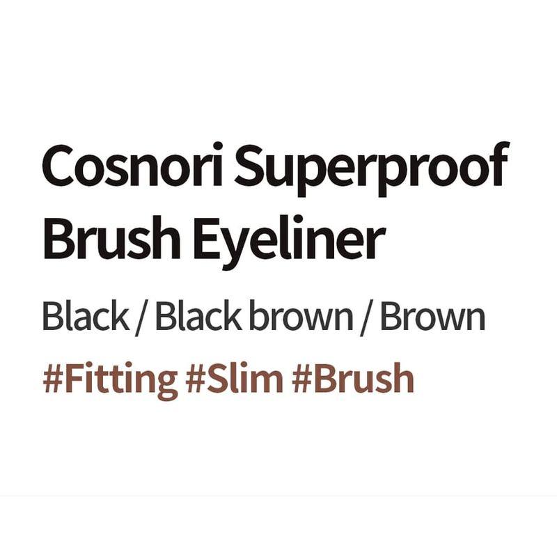 Cosnori Superproof Fitting Brush Eyeliner - 3 Colors