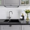 * Kitchen Dishwashing Liquid Dispenser Sponge Container Scourer Black Gold