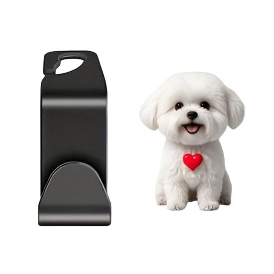 Car Storage Accessories Seat Hook, Cartoon Cat/Dog Pattern Decor, Durable Load Bearing Acrylic Cute Pet Organizer Headrest Hanger, Universal