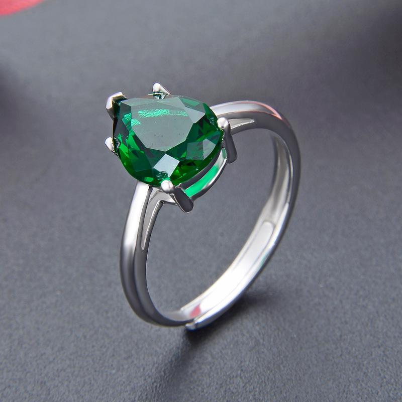 Lindon Classic 925 Sterling Silver Zircon Ring Ladies Jewelry Wedding Promise Party Gift