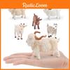 Farm Pvc Model Set With Static Sheep And Goat Figures For Desk Decor And Educational Display