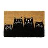 Paillasson Original "Chats" En Noix De Coco Avec Support Antidérapant En PVC. Dimensions: 70 X 40 X 1,5 Cm - FISURA