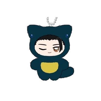 Jujutsu Kaisen 5. Jubiläum Chimikemo Maskottchen Plüsch Schlüsselanhänger Yuji Itadori Weicher Stoffanhänger Sammlerstück Geschenk für Fans