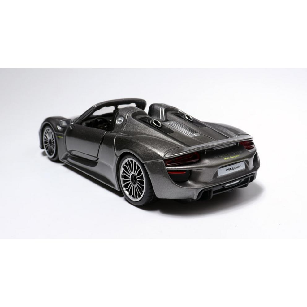 Burago 1:24 Porsche 918 Spyder Diecast Modellauto - Grau